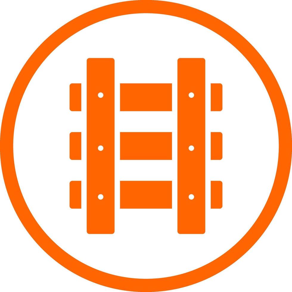 Train Tracks Creative Icon Design vector