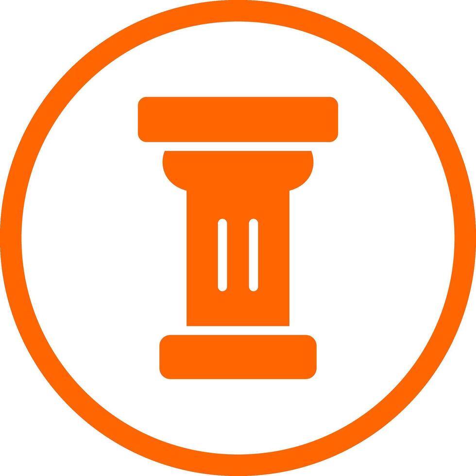 Pillar Creative Icon Design vector