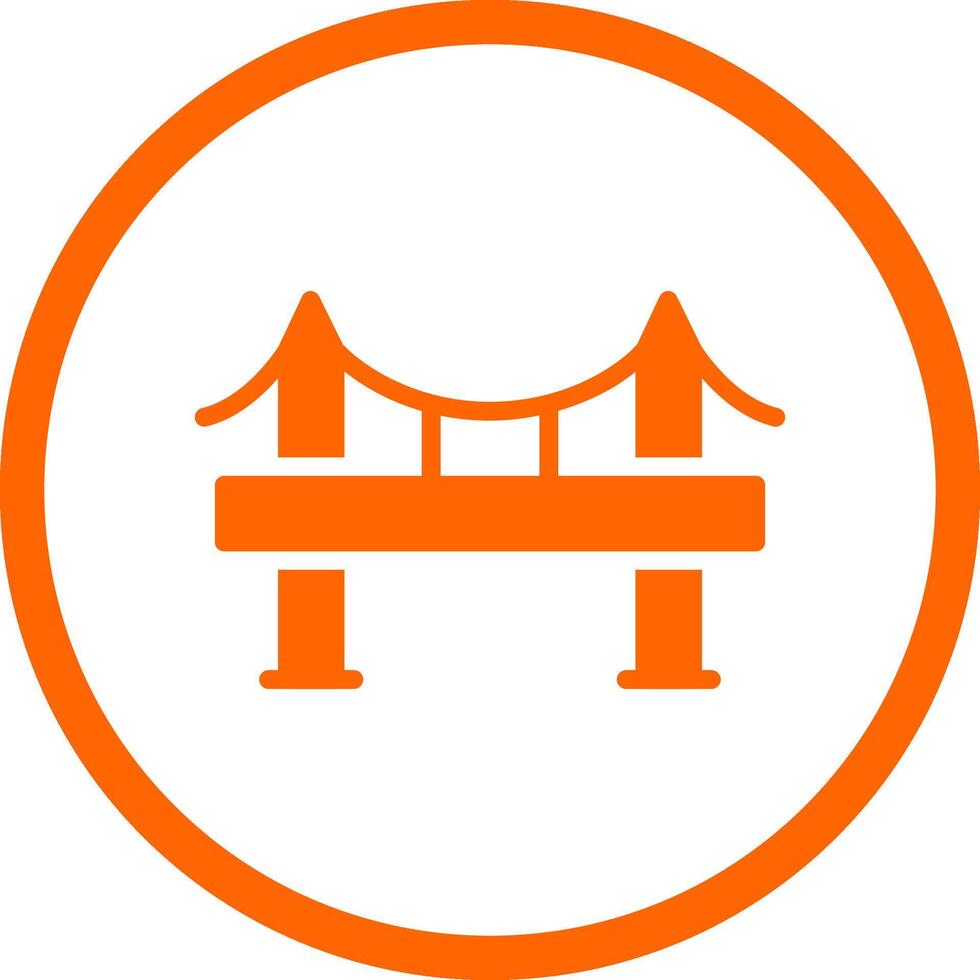 Bridge Creative Icon Design vector