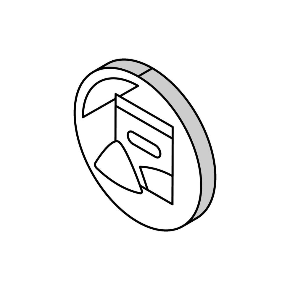 snacks department store isometric icon vector illustration