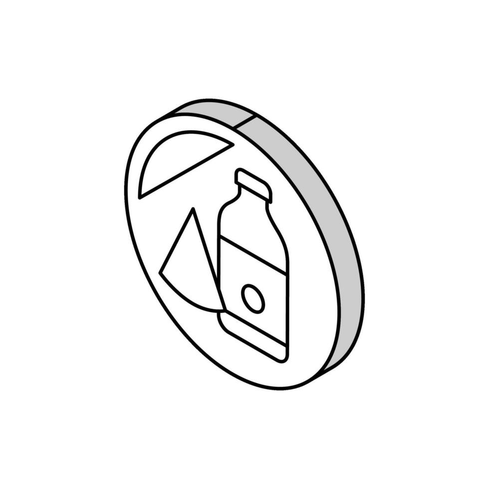 dairy department store isometric icon vector illustration