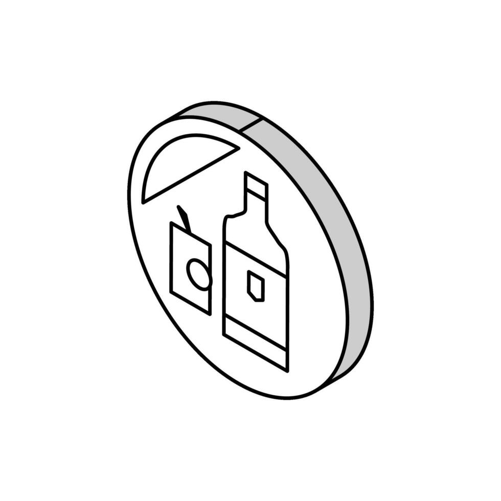 drinks department store isometric icon vector illustration