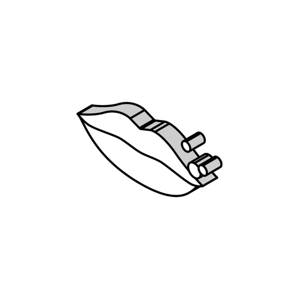 herpes skin disease isometric icon vector illustration