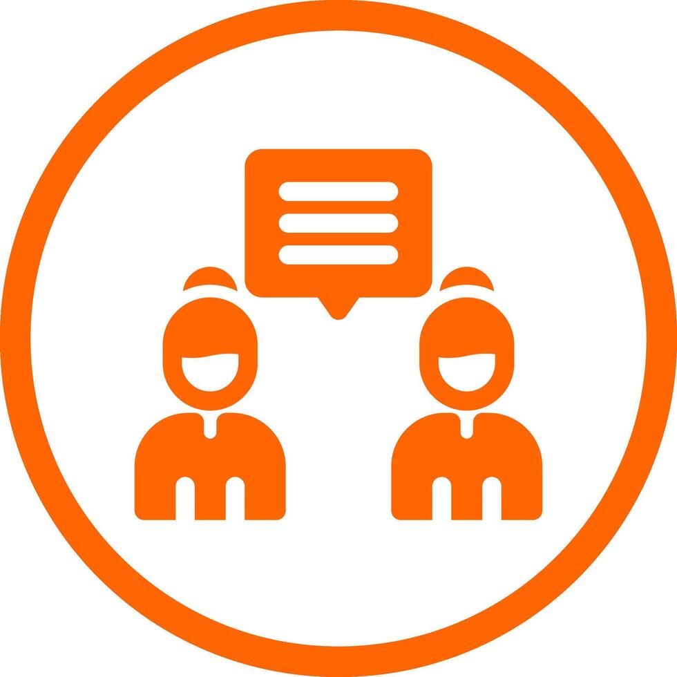Discuss Creative Icon Design vector