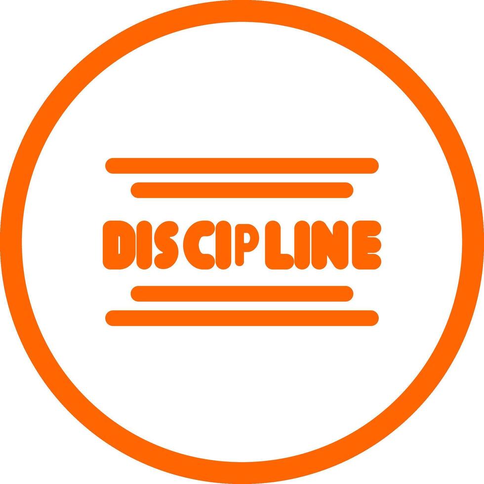 Discipline Creative Icon Design vector