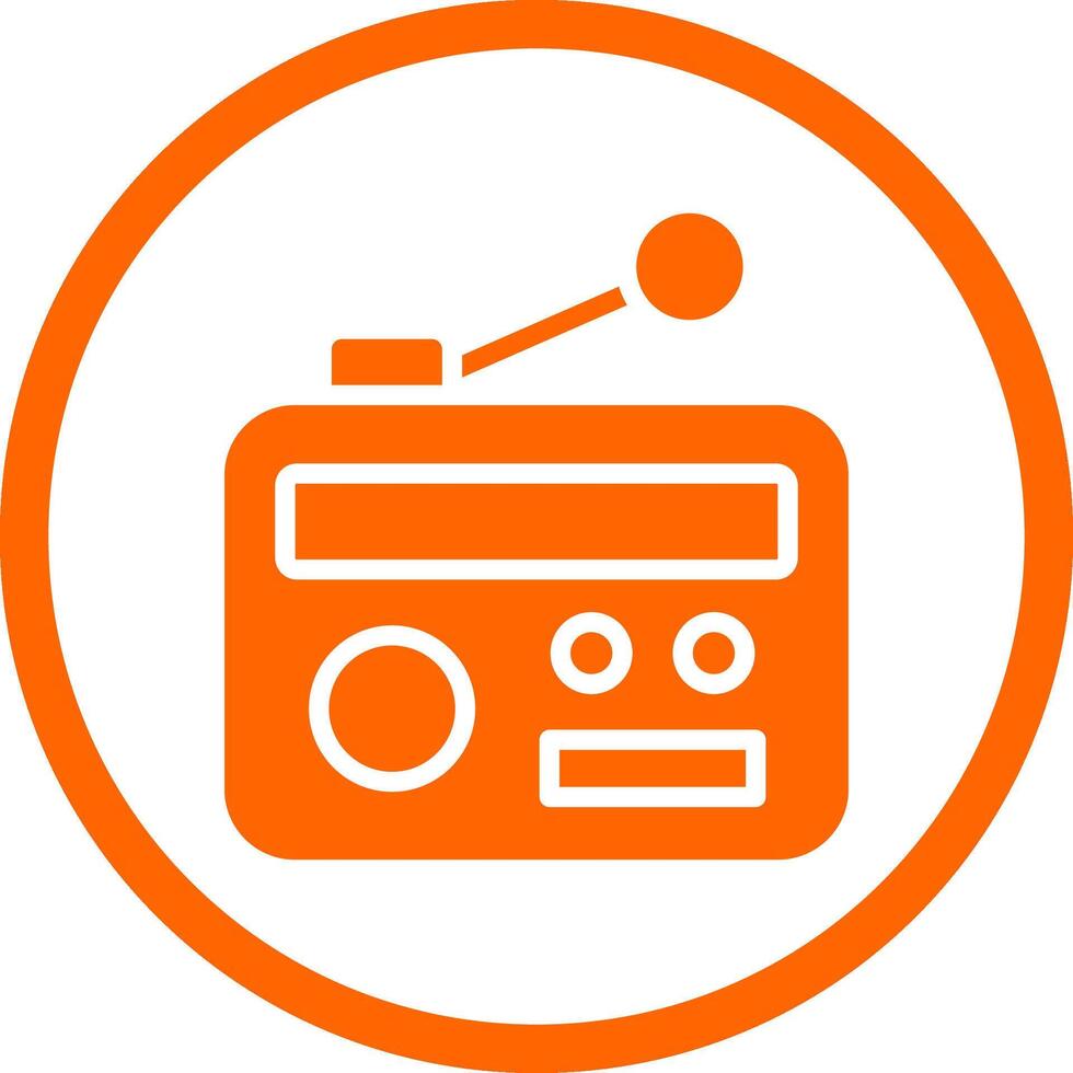 diseño de icono creativo de radio vector