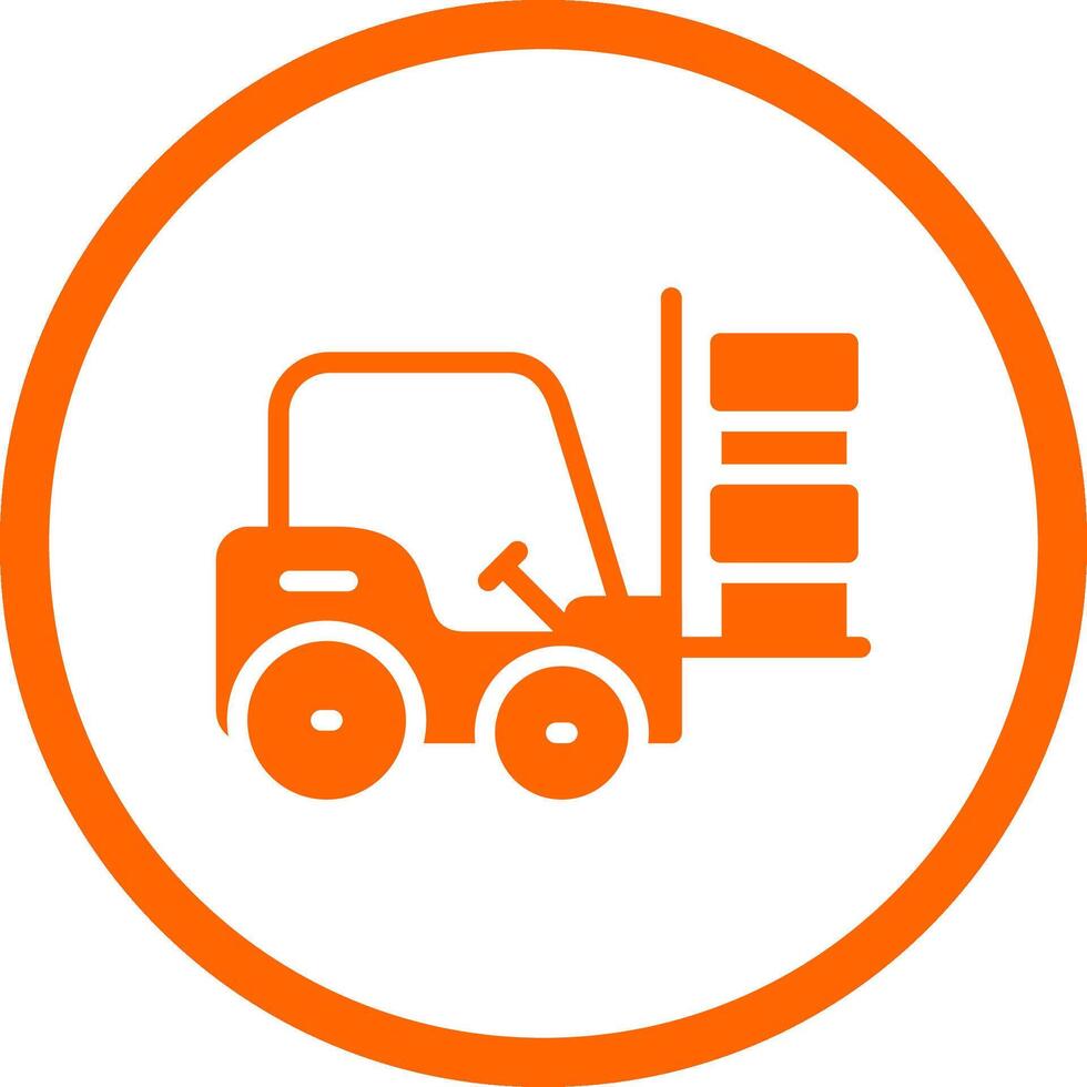 Forklift Creative Icon Design vector