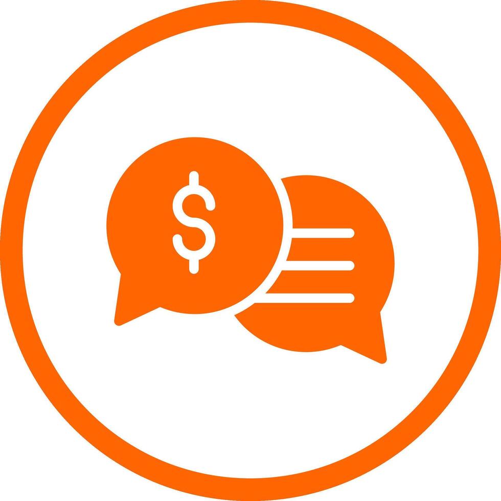 Business Dialog Creative Icon Design vector