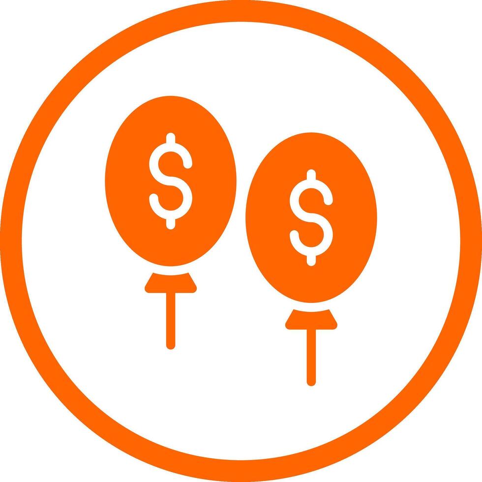 Balloon Payment Creative Icon Design vector