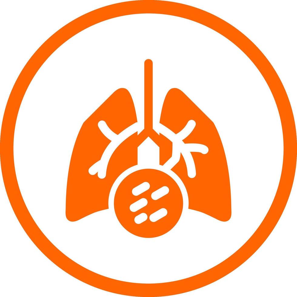 Lung Cancer Creative Icon Design vector