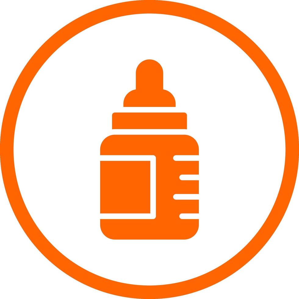 Feeding Bottle Creative Icon Design vector