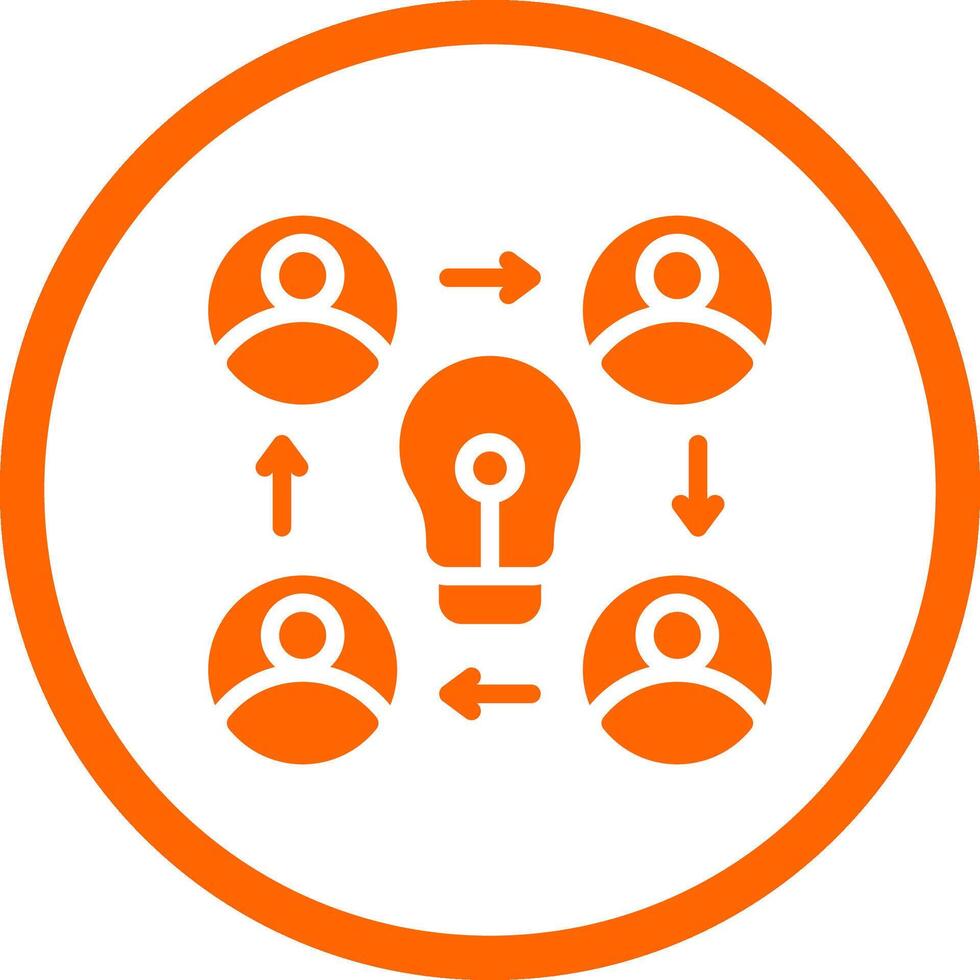 Collaboration Creative Icon Design vector