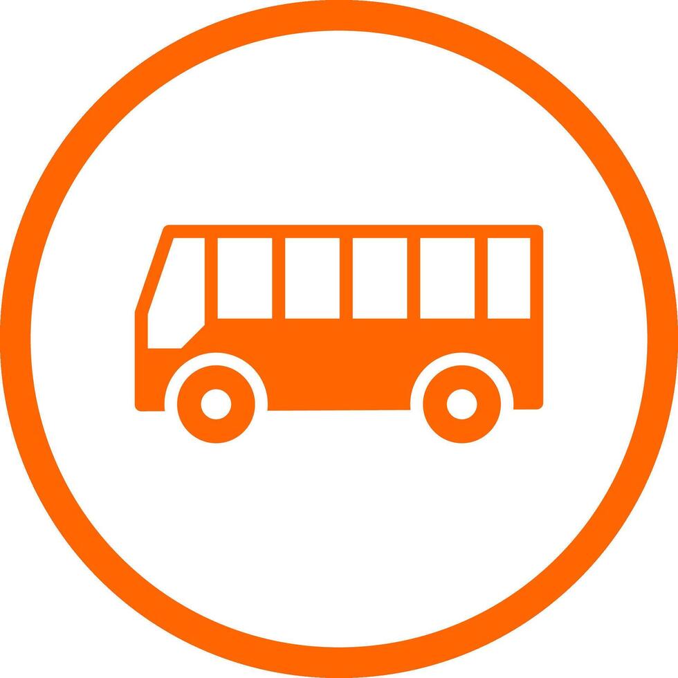 Bus Creative Icon Design vector