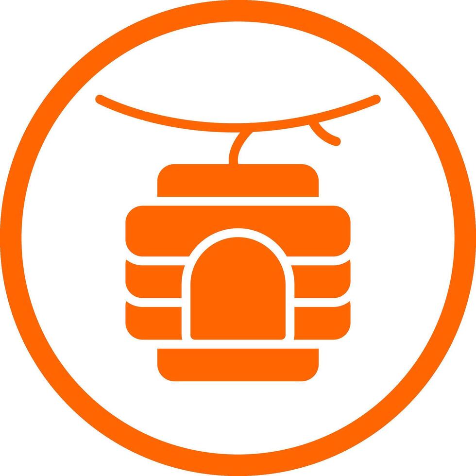 Bee Hive Creative Icon Design vector