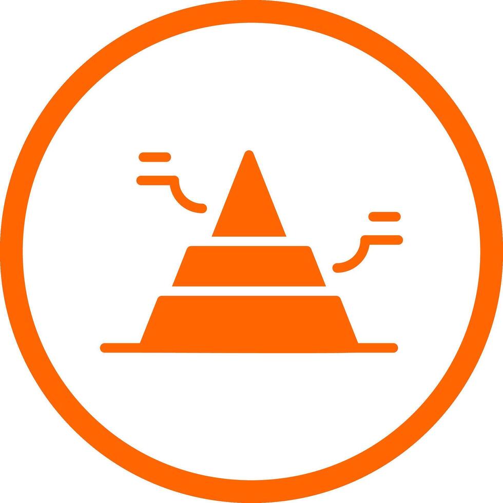 Basic Pyramid Creative Icon Design vector