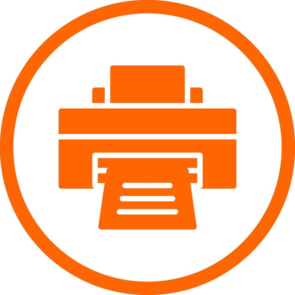 Printer Creative Icon Design vector