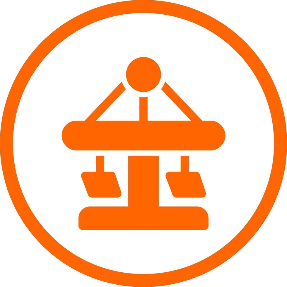Merry Go Round Creative Icon Design vector