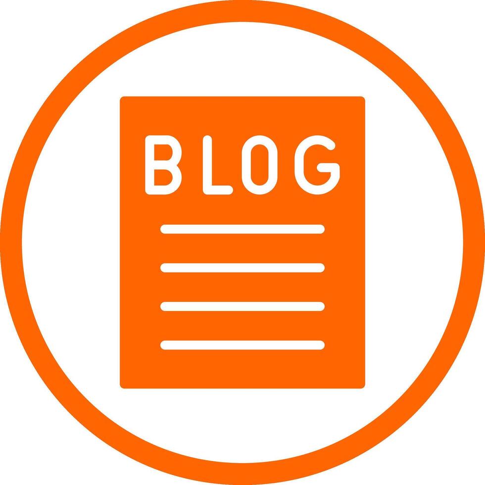 Blogging Creative Icon Design vector