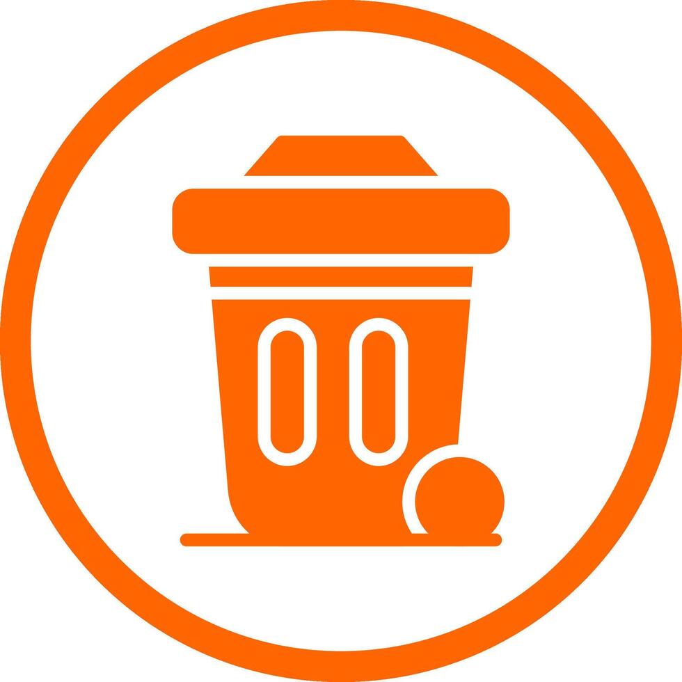Dustbin Creative Icon Design vector