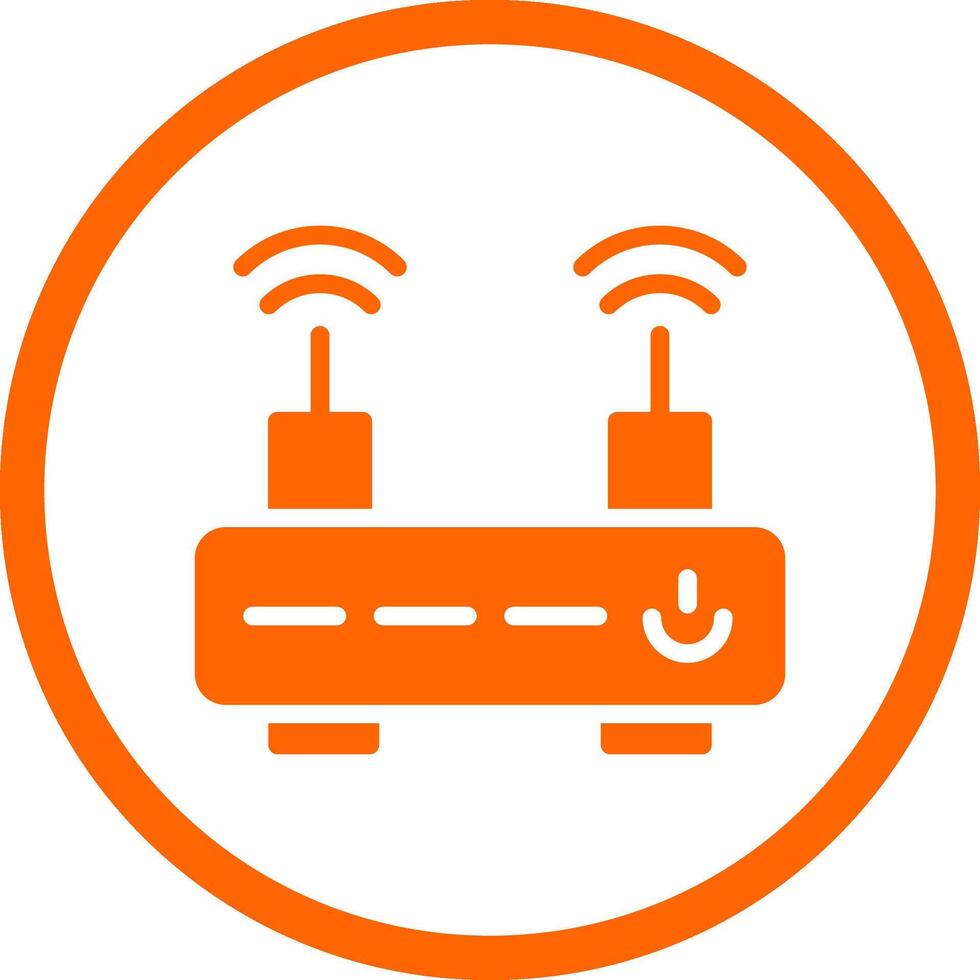 WiFi Router Creative Icon Design vector