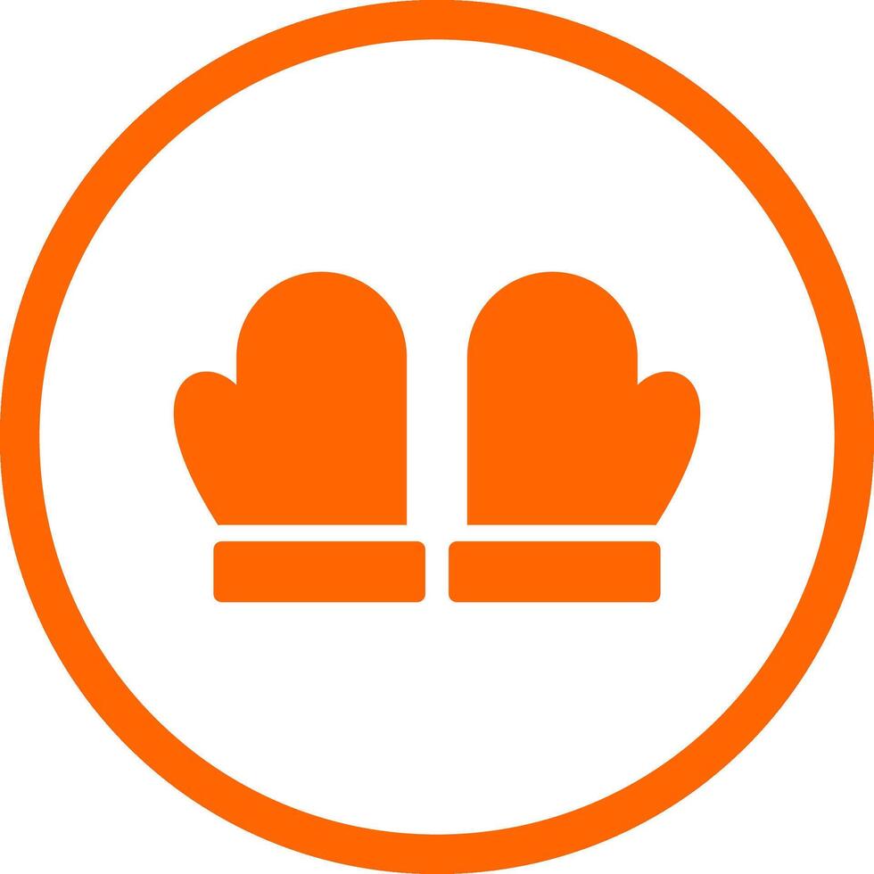 Kitchen Glove Creative Icon Design vector