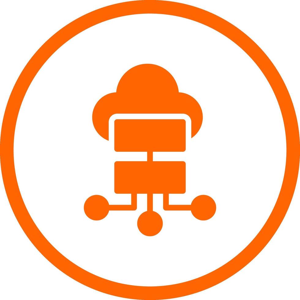 Cloud Storage Creative Icon Design vector