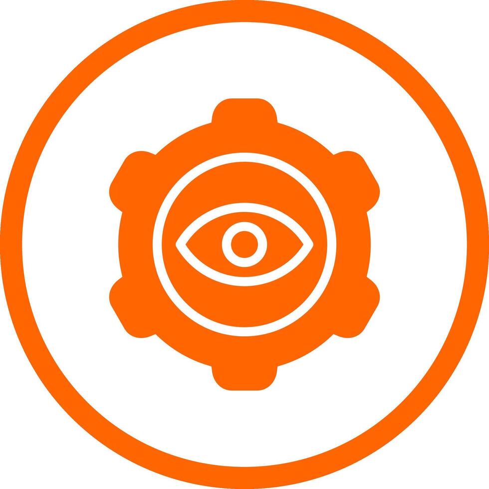 Eye Setting Creative Icon Design vector