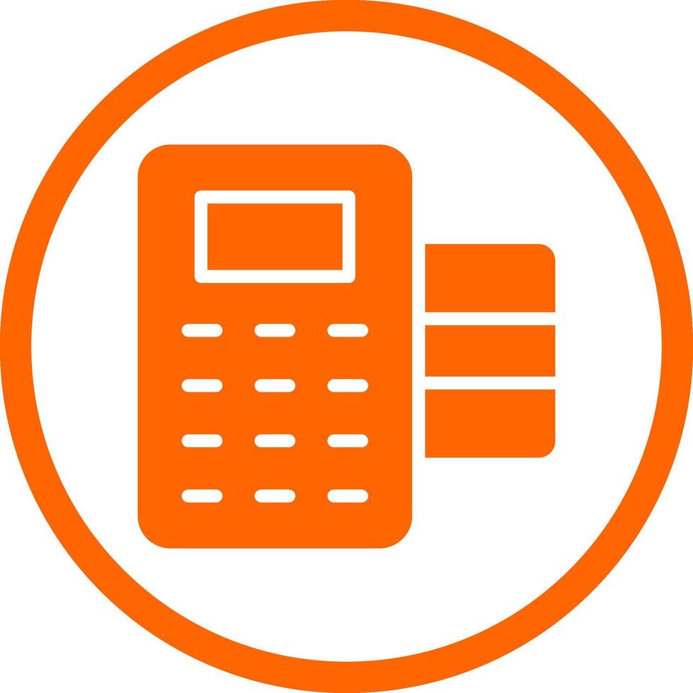POS Terminal Creative Icon Design vector