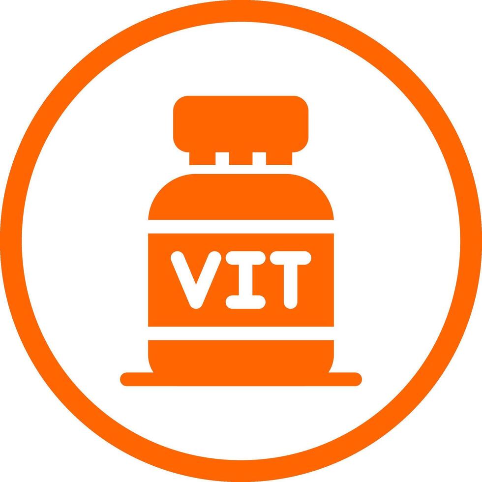 diseño de icono creativo de vitaminas vector