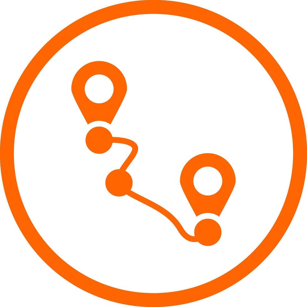 Tracking Creative Icon Design vector
