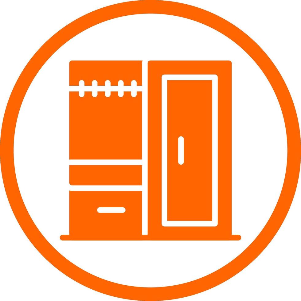 Wardrobe Creative Icon Design vector