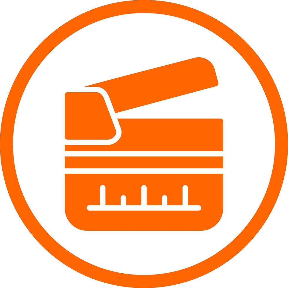 Clapperboard Creative Icon Design vector