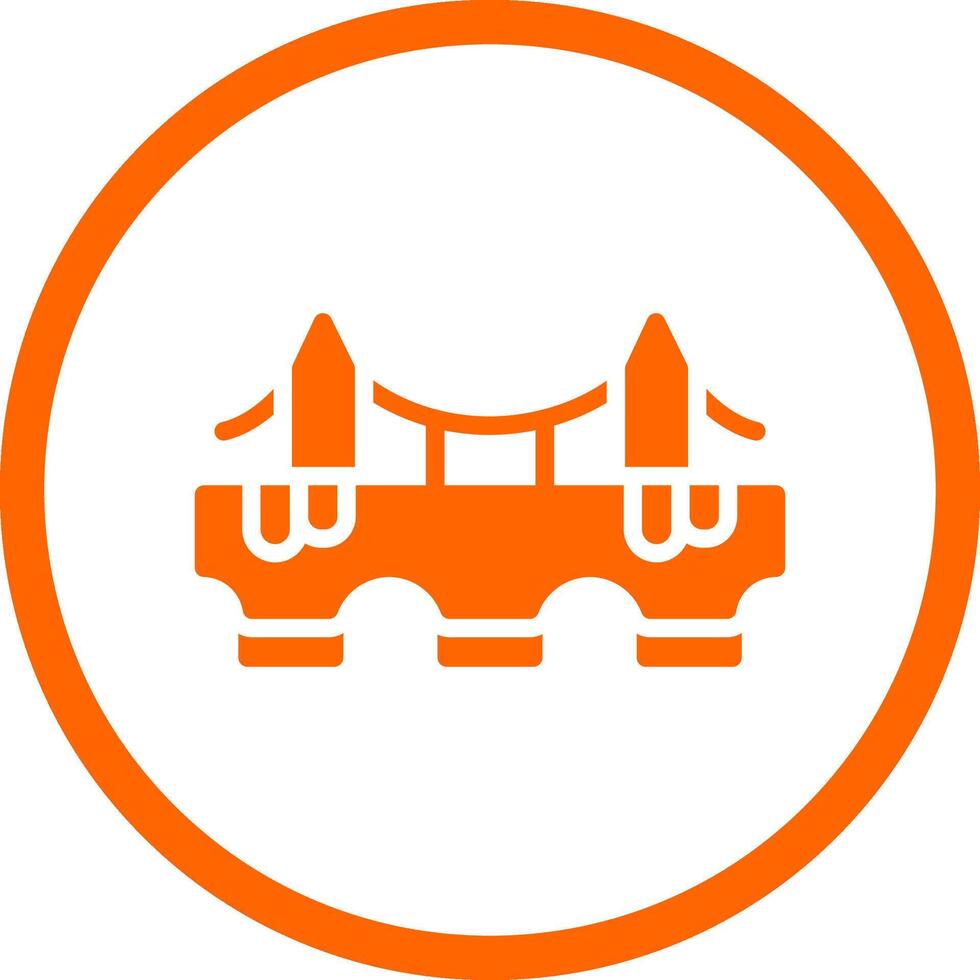 Bridge Creative Icon Design vector