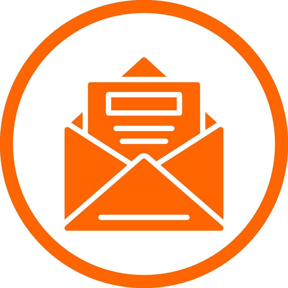 Open Email Creative Icon Design vector