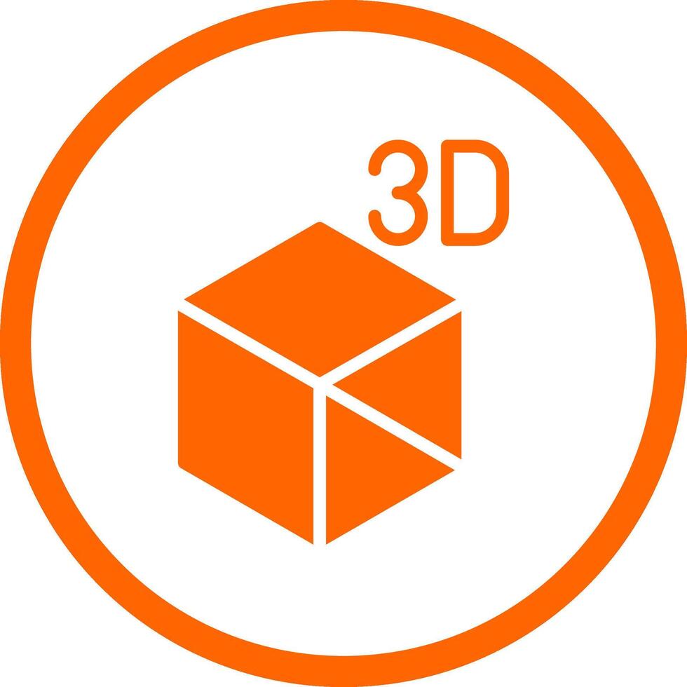 3D Object Creative Icon Design vector