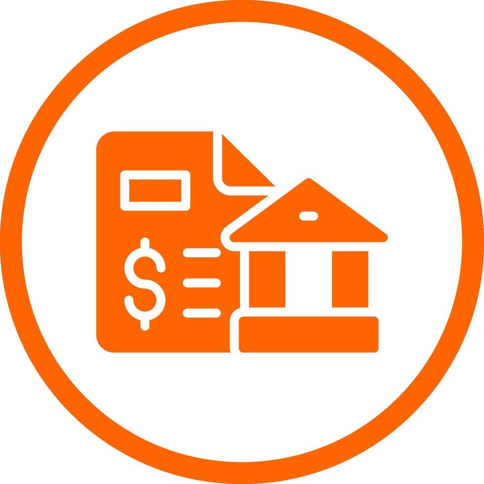 Bank Statement Creative Icon Design vector