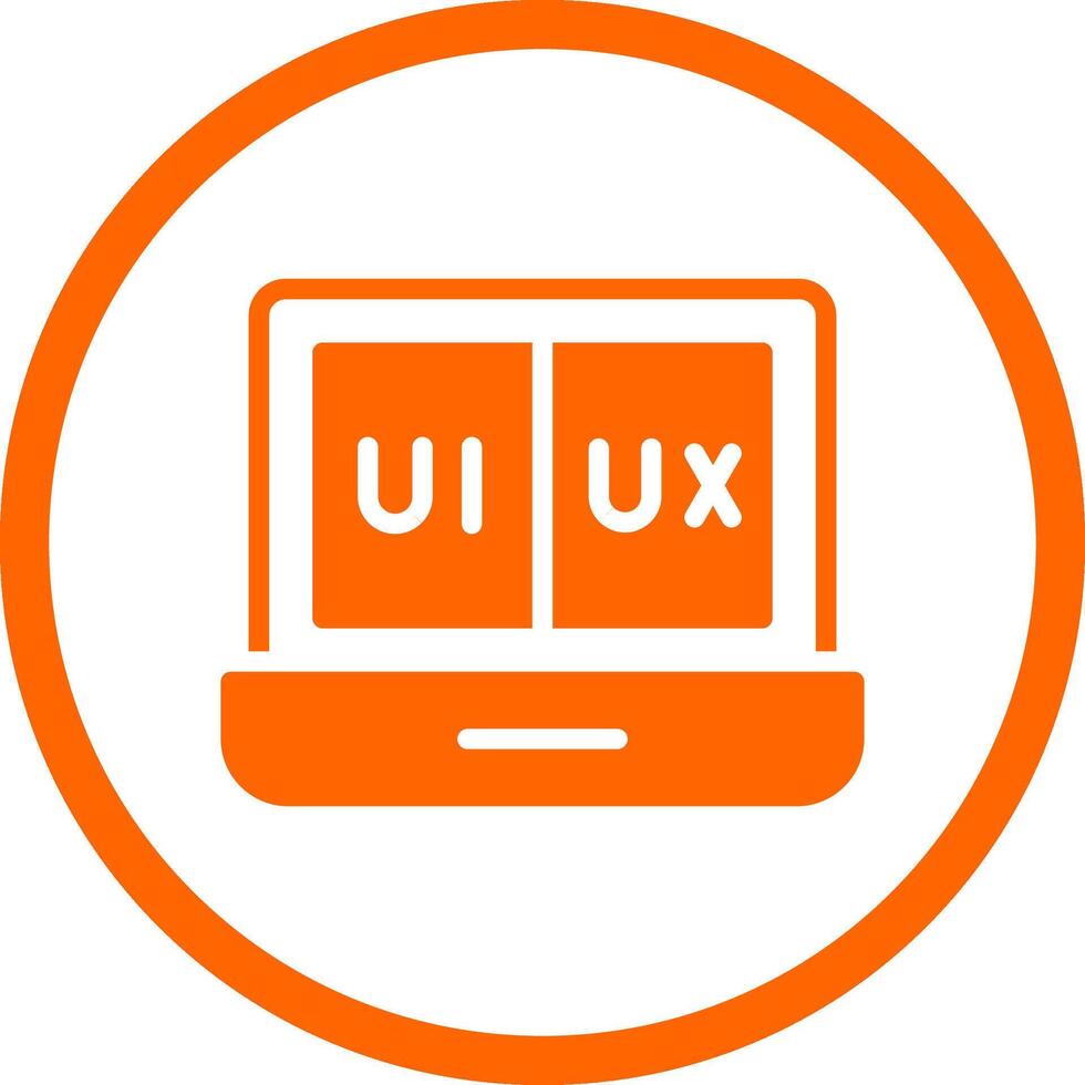 ui ux creativo icono diseño vector