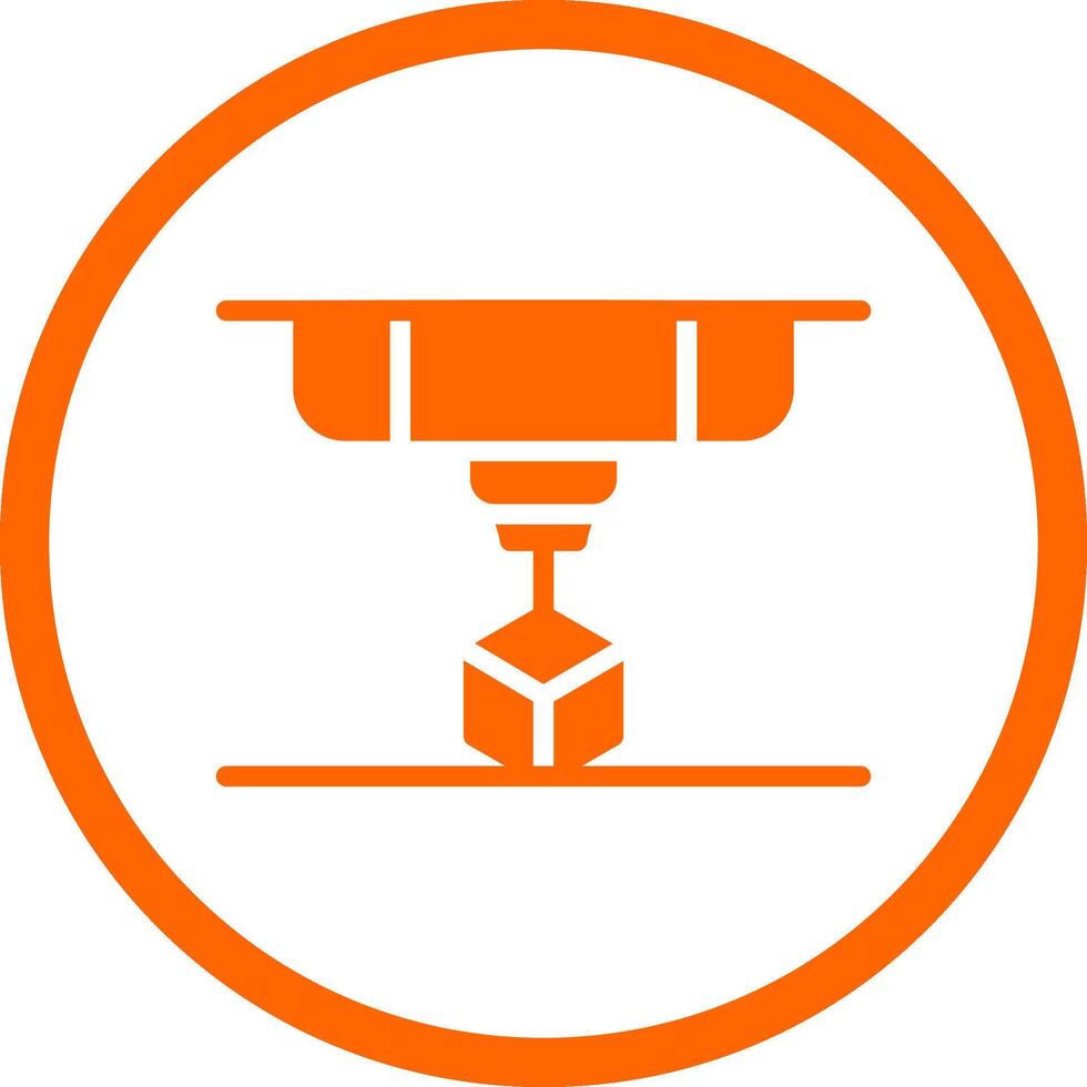 3D Printing Creative Icon Design vector