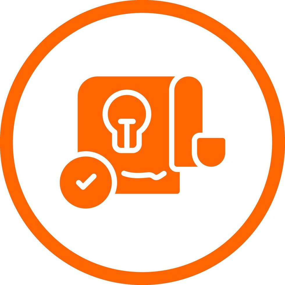 Patent Creative Icon Design vector