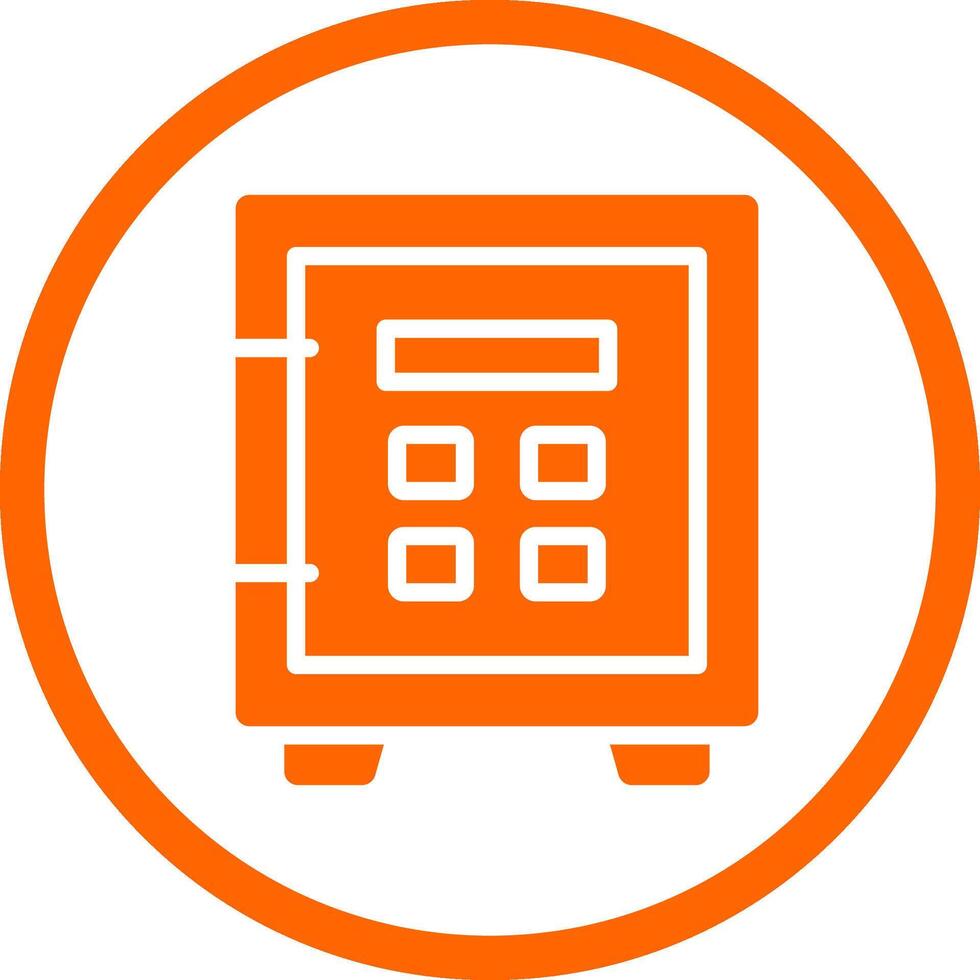 Safe Lock Creative Icon Design vector