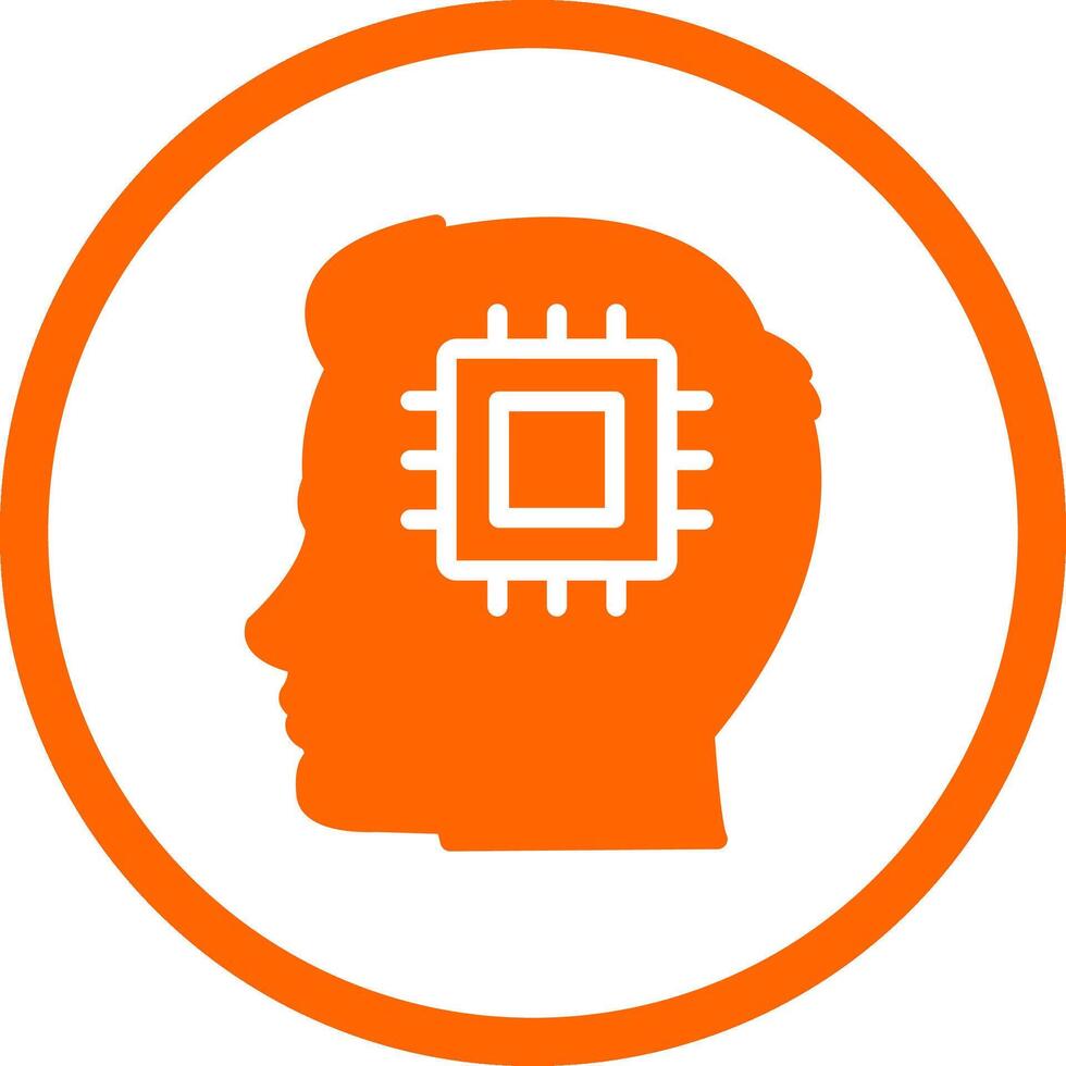 Human Processor Creative Icon Design vector