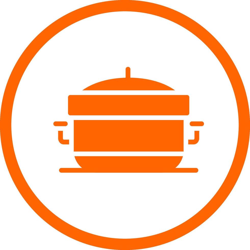 Cooking Pot Creative Icon Design vector