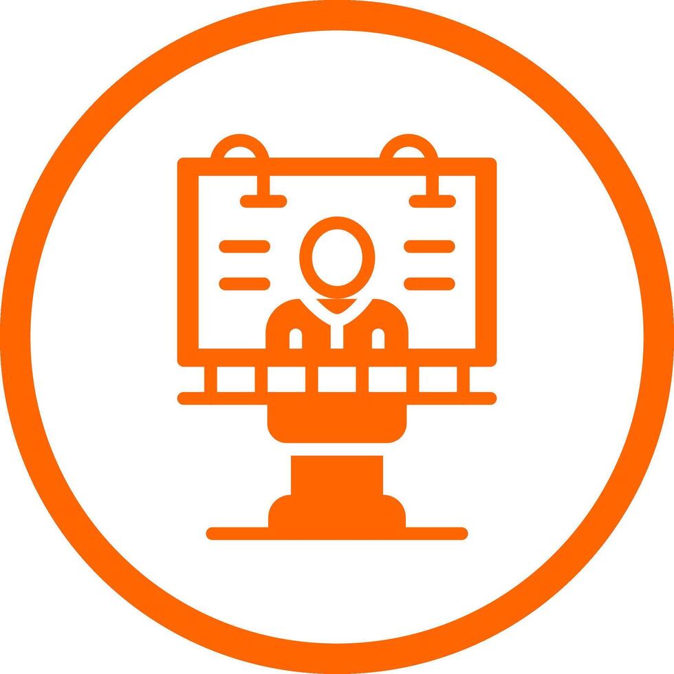 Billboard Creative Icon Design vector