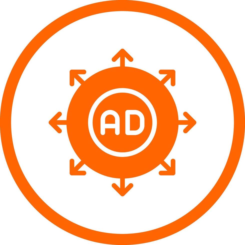 Advertising Submission Creative Icon Design vector