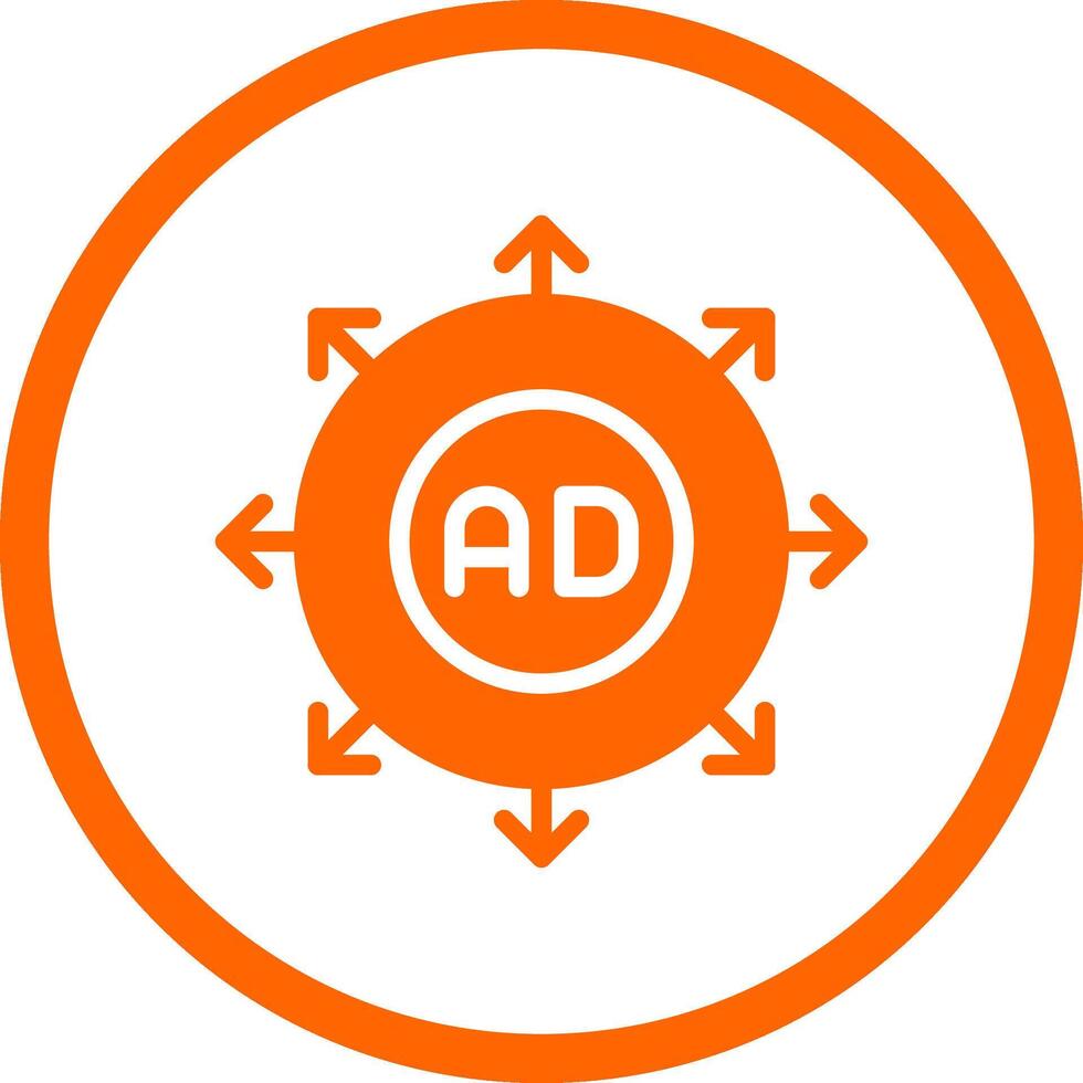 Advertising Submission Creative Icon Design vector