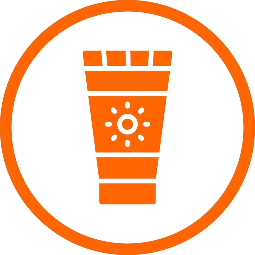 Sunscreen Creative Icon Design vector
