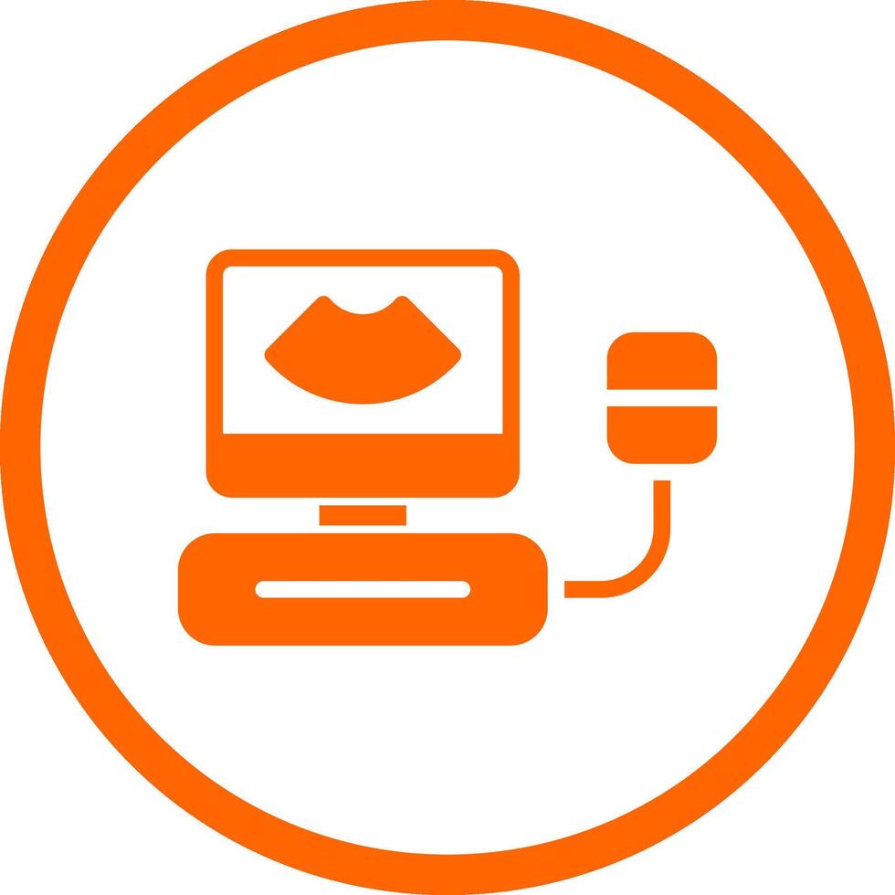Ultrasound Creative Icon Design vector