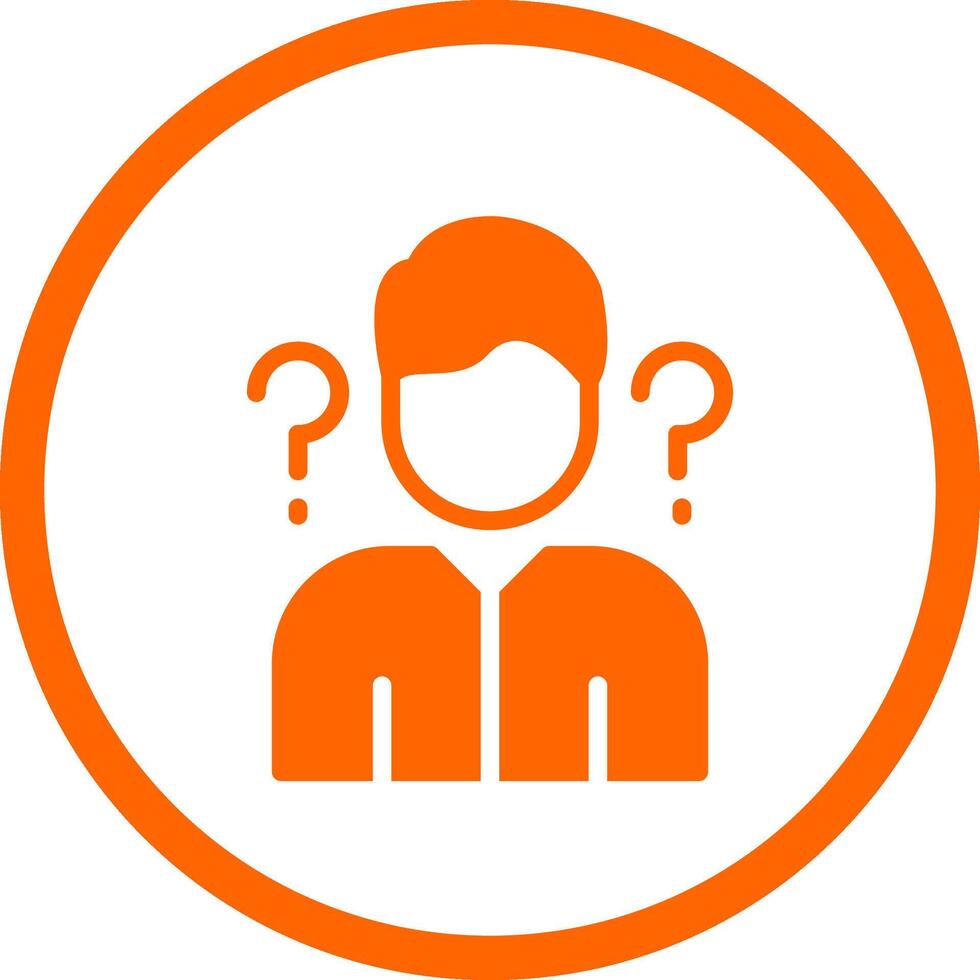 Uncertainty Creative Icon Design vector