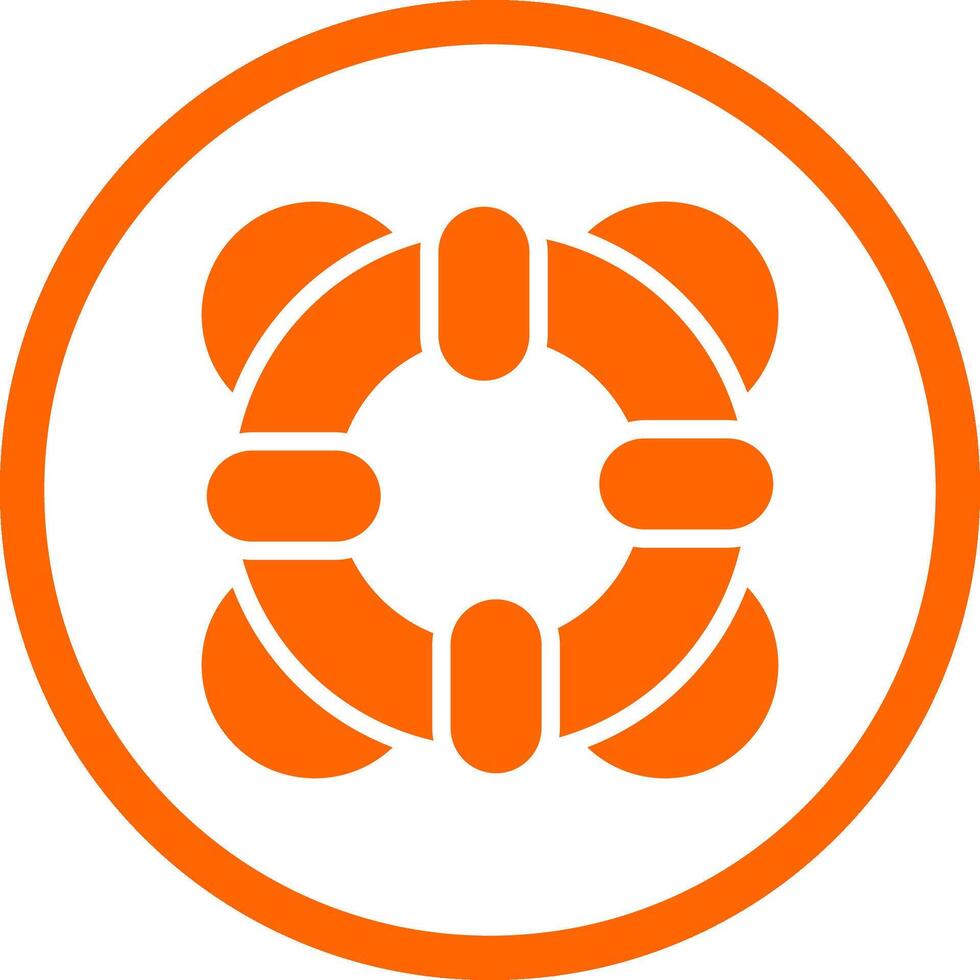 Lifebuoy Creative Icon Design vector