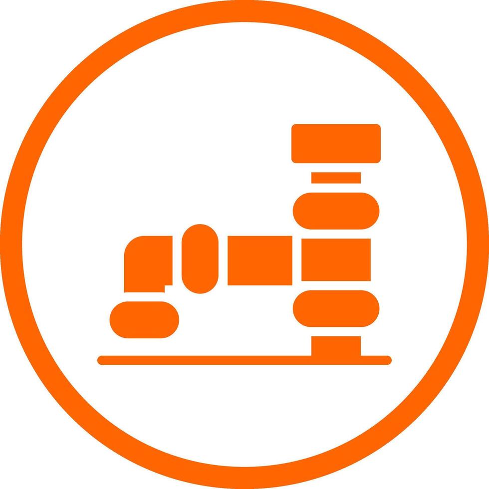 Pipeline Creative Icon Design vector